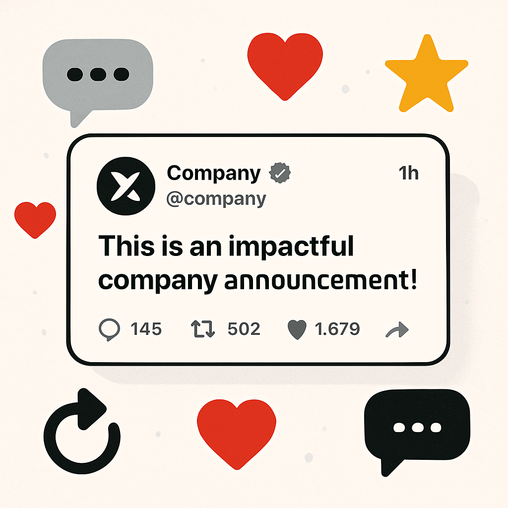 découvrez comment un tweet stratégique peut transformer la communication de votre entreprise sur x (ex-twitter) et vous aider à atteindre vos objectifs de visibilité et d’engagement.