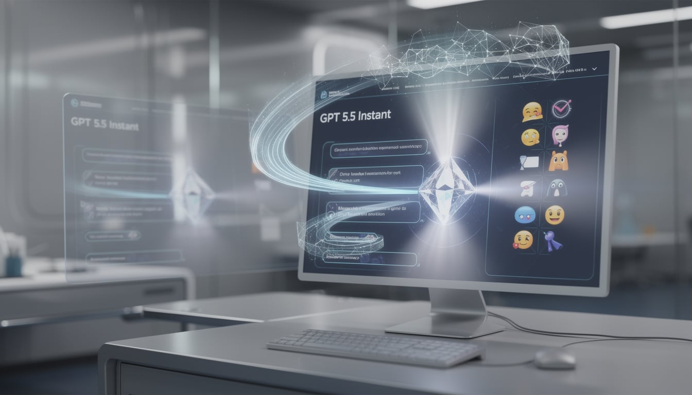 découvrez gpt-5.5 instant, la nouvelle version de chatgpt offrant une précision améliorée, moins d'hallucinations et une utilisation optimisée des emojis pour une expérience plus naturelle et maîtrisée.