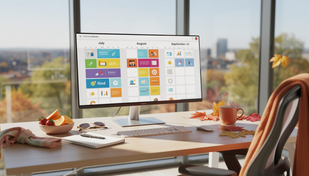 découvrez le calendrier marketing 2026 des incontournables et moments forts de l'été à l'automne, de juillet à septembre, pour optimiser vos campagnes et événements saisonniers.