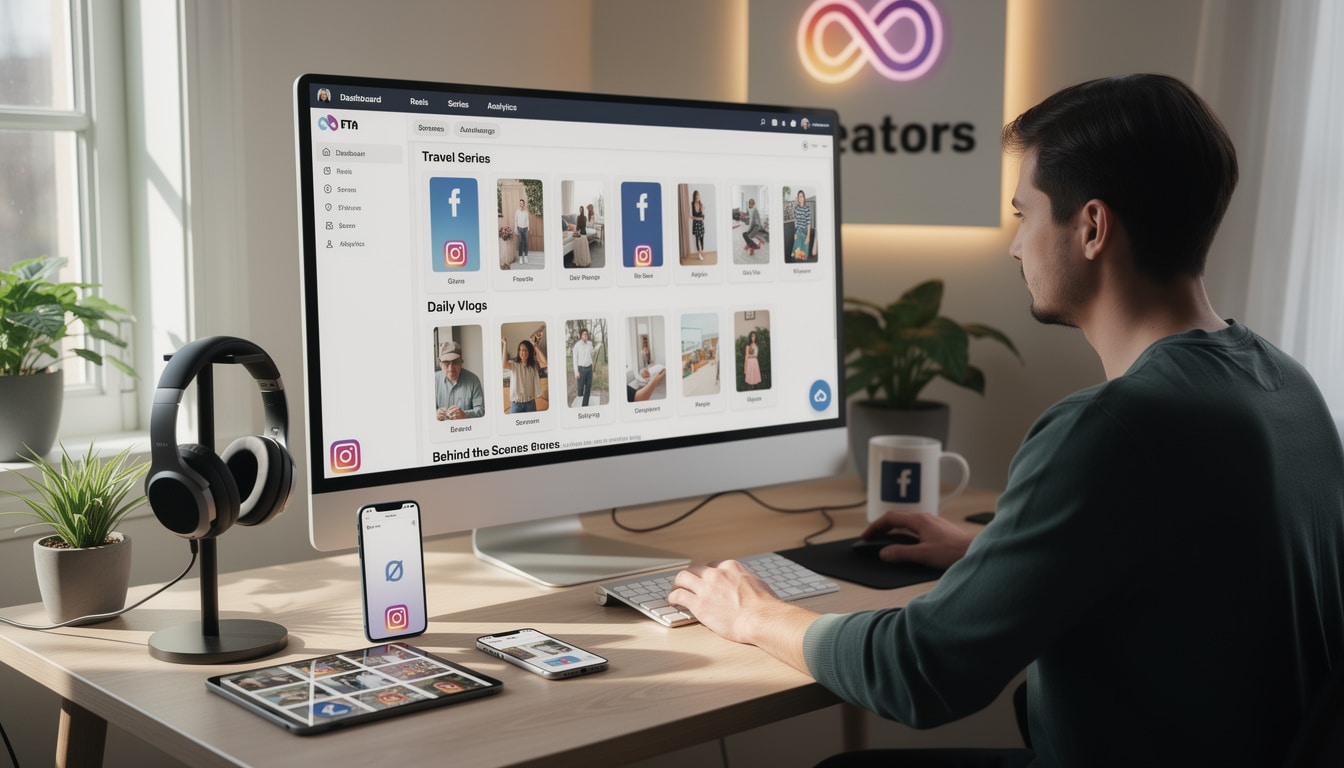 meta introduit une nouvelle fonctionnalité permettant aux créateurs d'organiser leurs reels en séries sur instagram et facebook pour une meilleure visibilité et engagement.