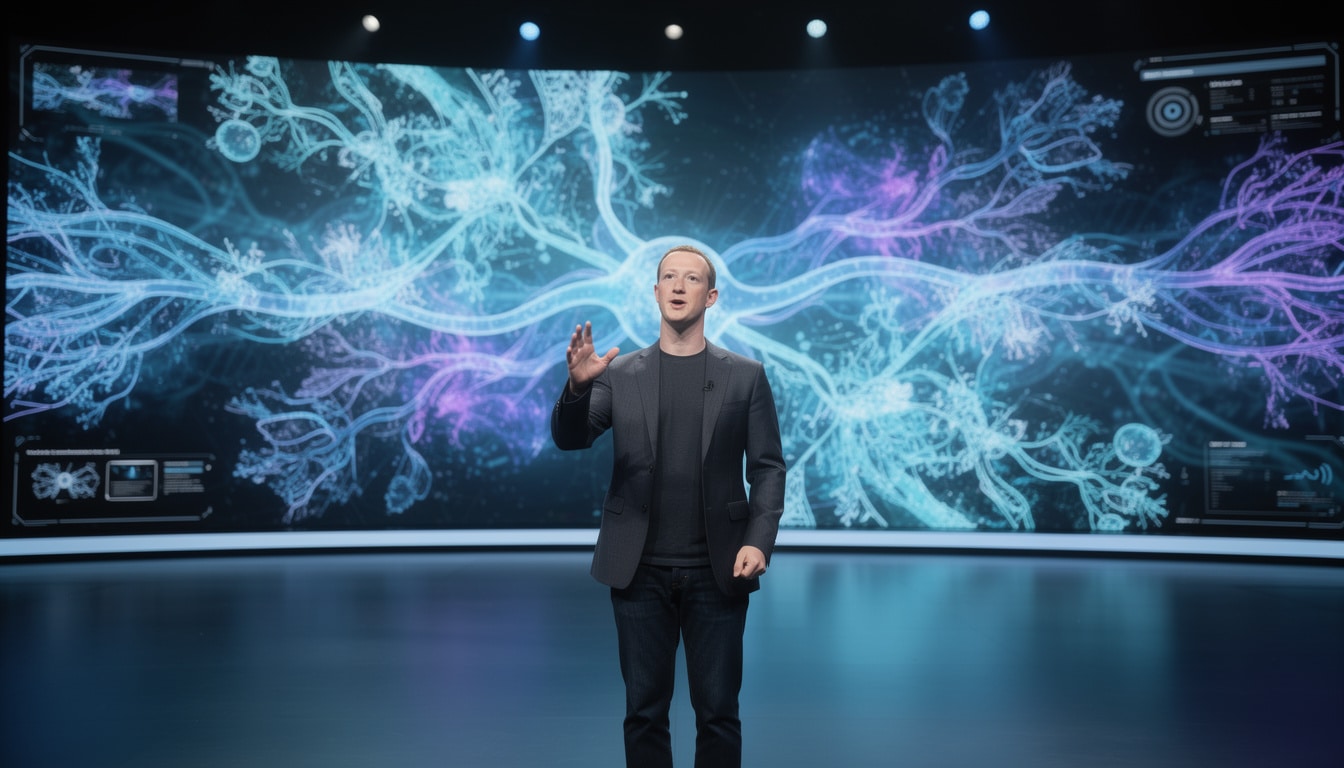 découvrez la stratégie ia innovante de meta dévoilée par mark zuckerberg, marquée par le lancement de son nouveau modèle open weight, une avancée majeure dans l'intelligence artificielle.
