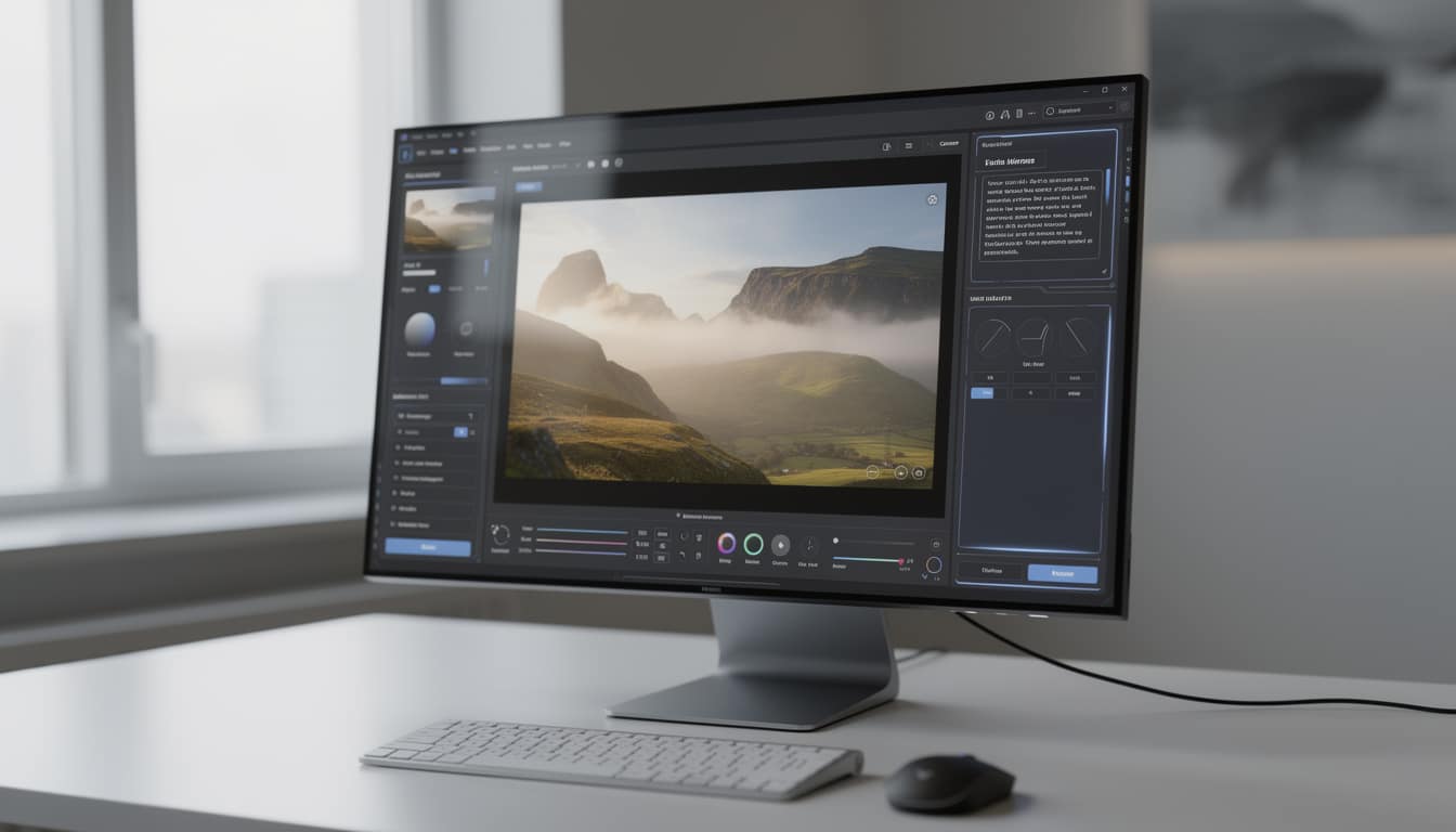 découvrez le nouvel espace de travail de photoshop dédié à la retouche par commandes textuelles, offrant une expérience innovante et intuitive pour améliorer vos images rapidement et facilement.